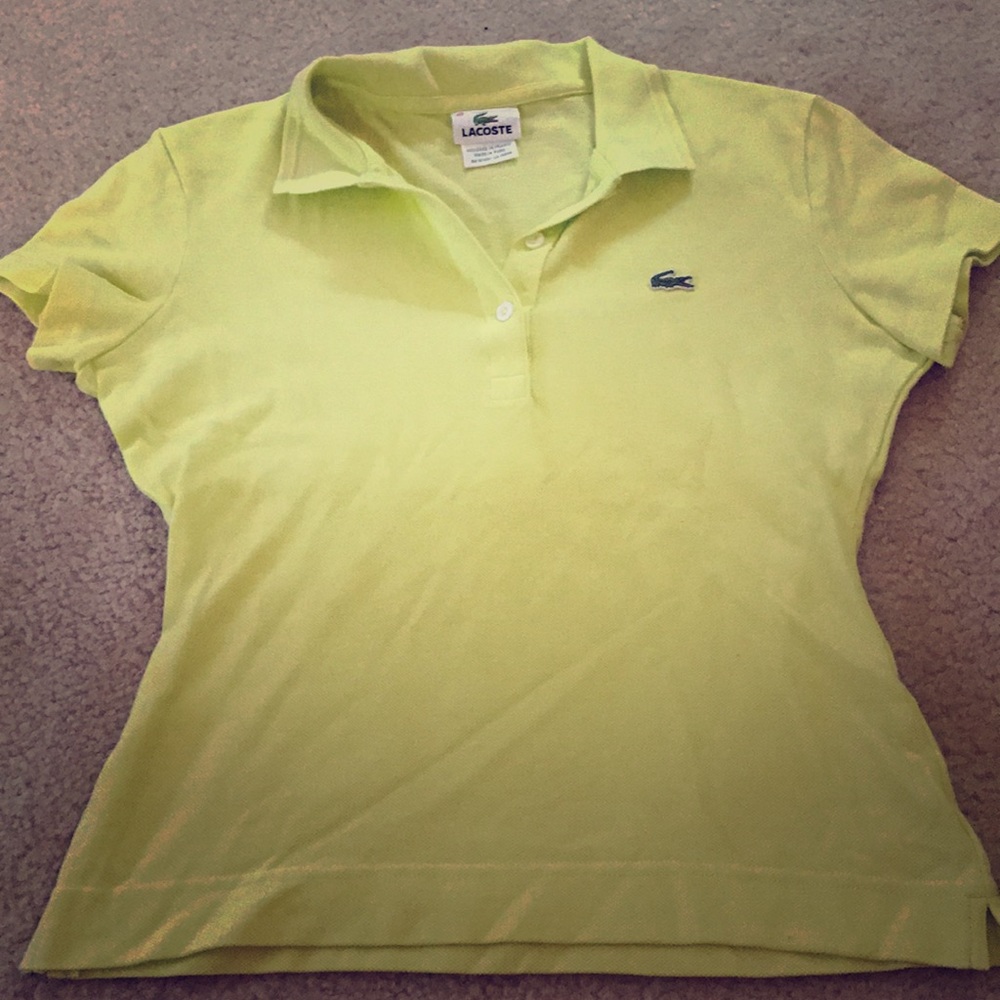 Lacoste Light Green polo size 40