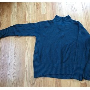 Anthropologie Teal Turtleneck Sweater