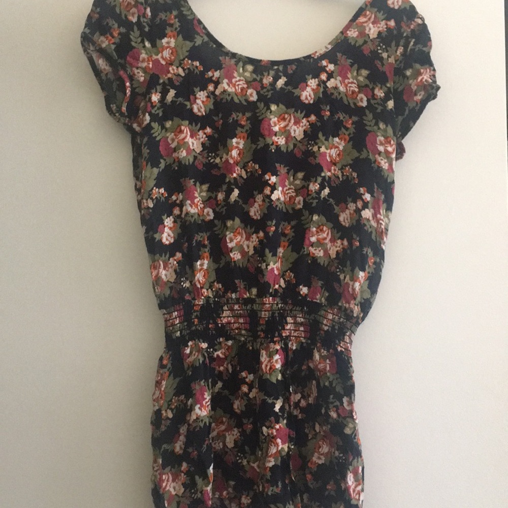Black floral romper!