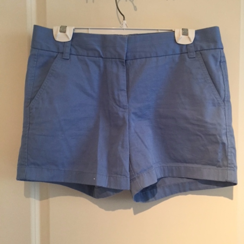 J. Crew Size 8 Light blue chino shorts 5" inseam