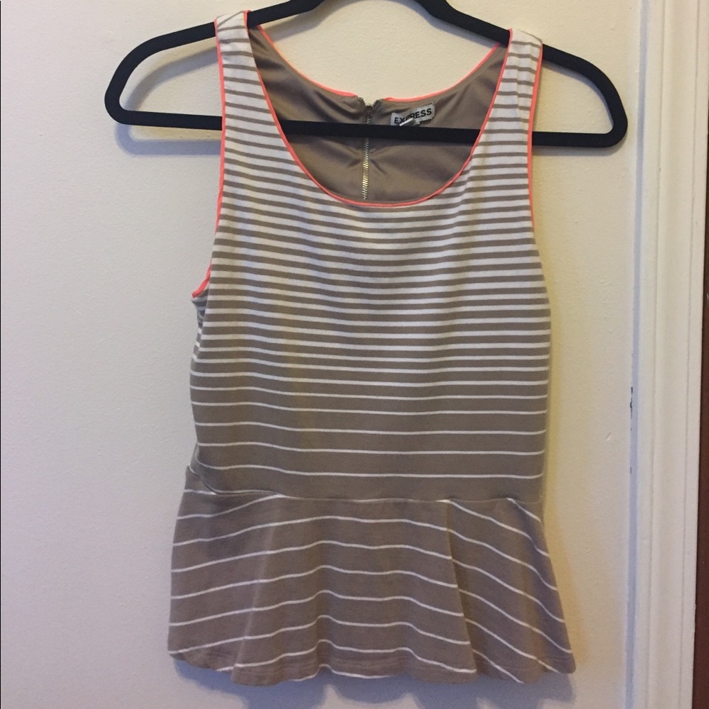 Peplum express tank