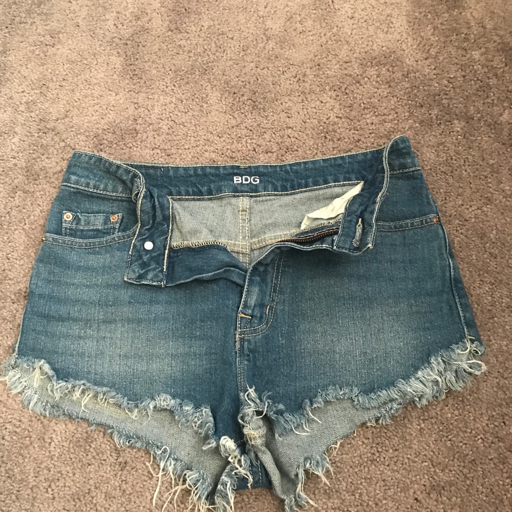 BDG High Waisted Denim Shorts