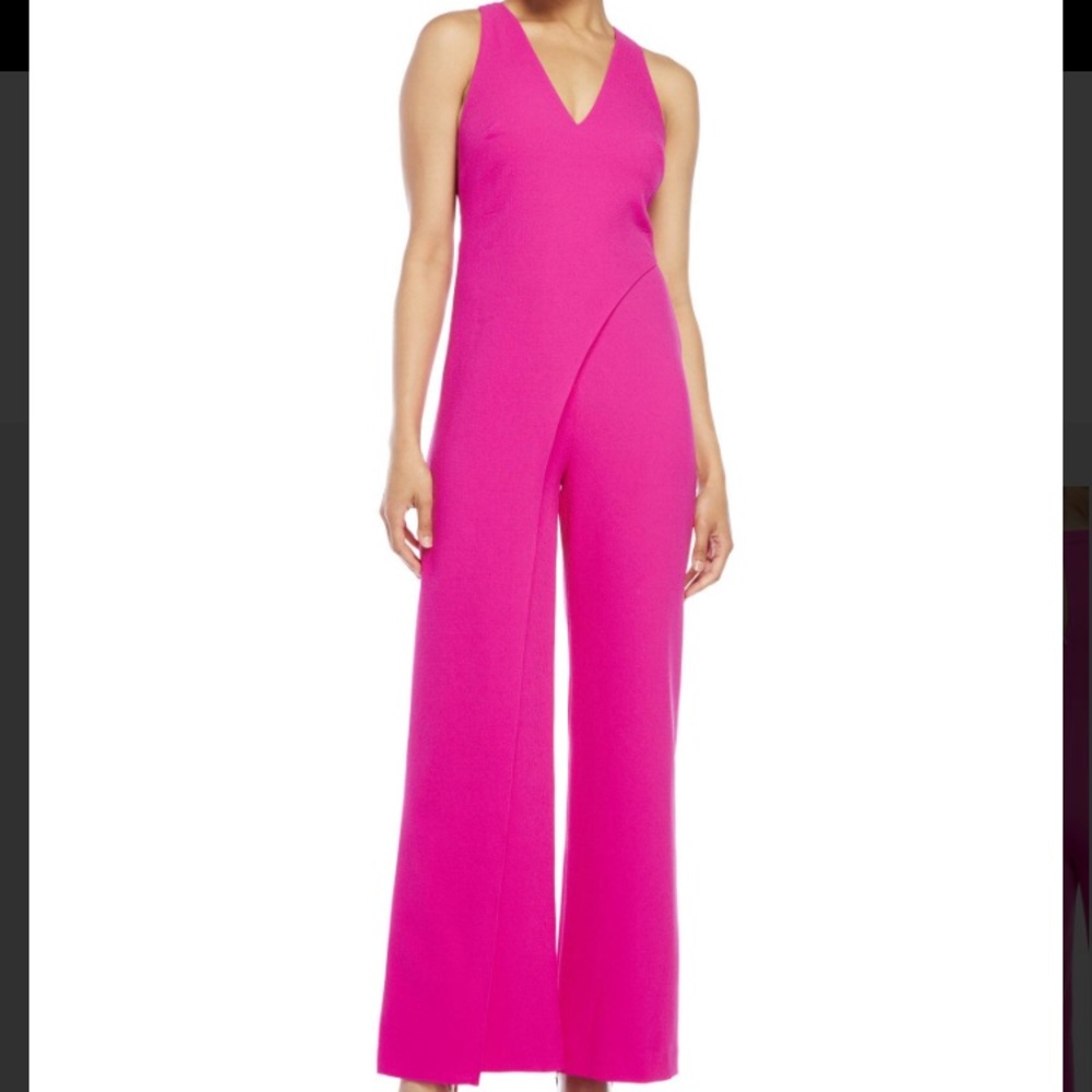 Women's Pink Dresses Solita V-neck Halter Jumpsuit