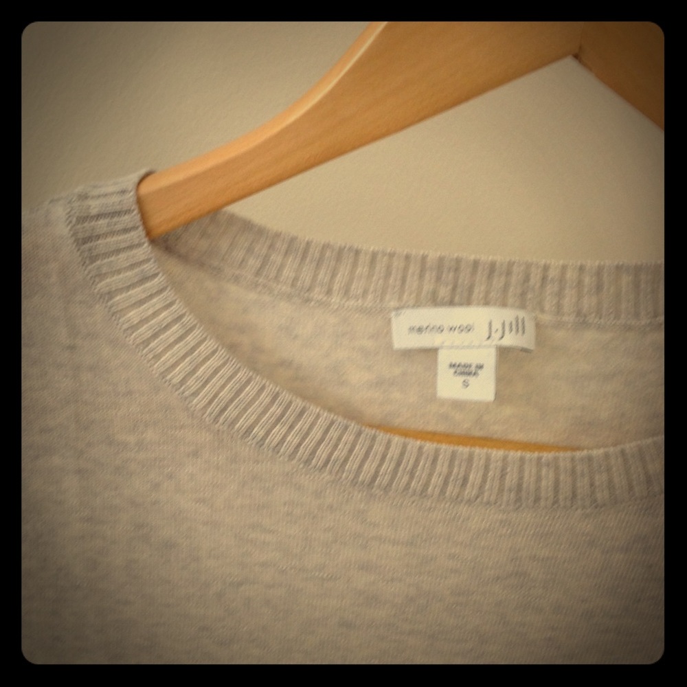 Superfine j.jill merino wool sweater