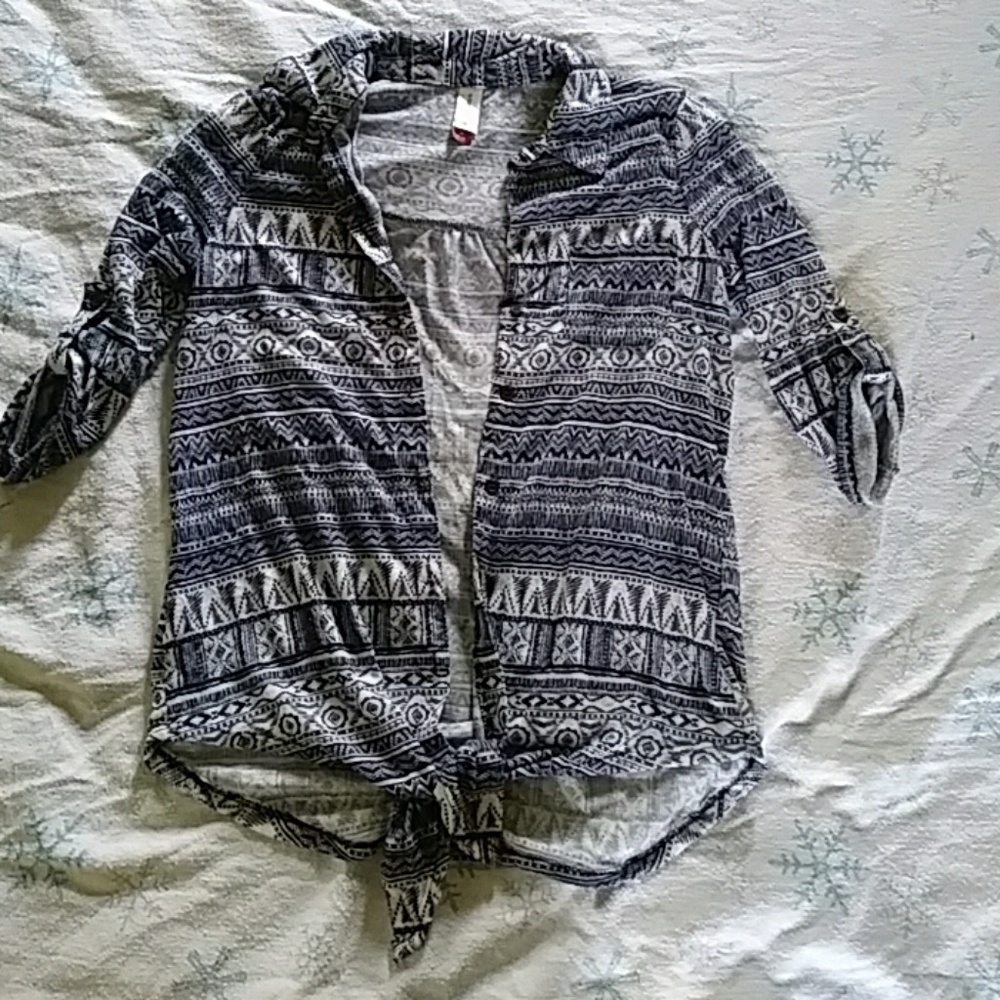 Hippie pattern Tie Shirt