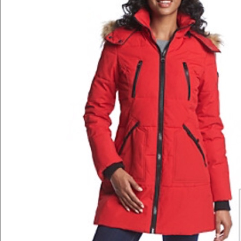 Small GUESS Heavy Polyfill Red Parka