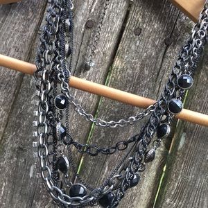 Eclectic mix media necklace