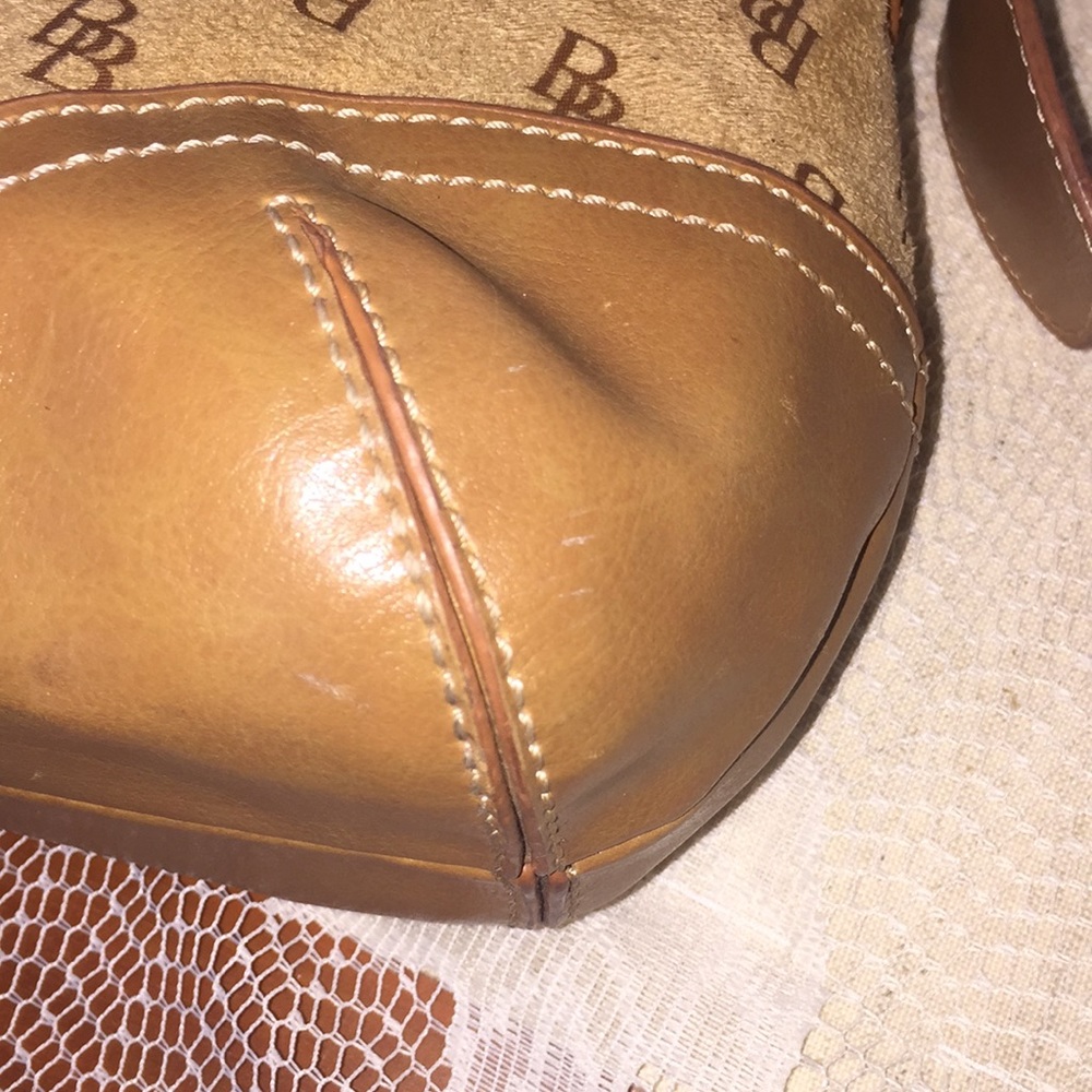 Brentano Tan leather and suede purse - Picture 3 of 3