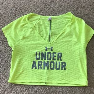 Under armor cropped jersey