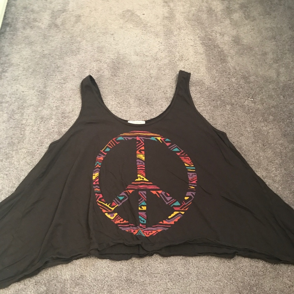 Urban Outfitters Flowy Peace Tank