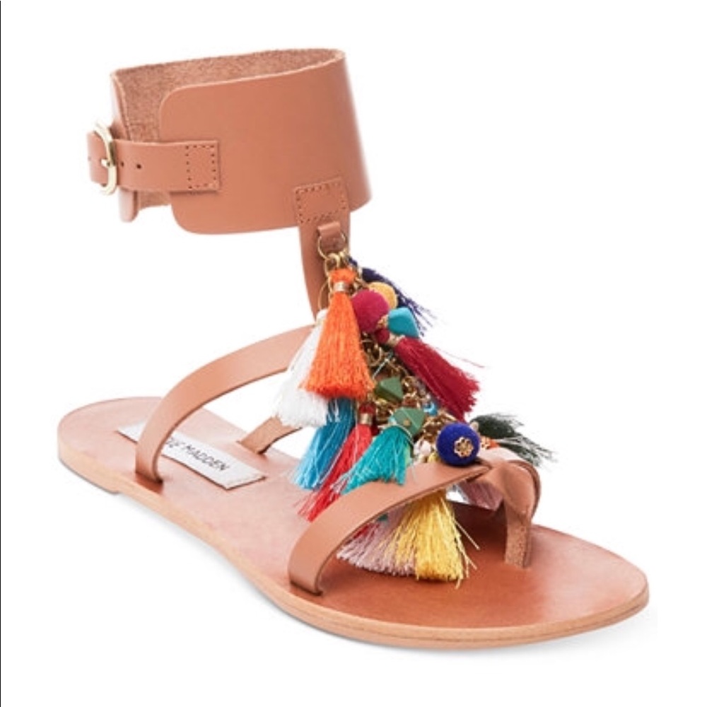 Steve Madden Colorful Cognac Sandals