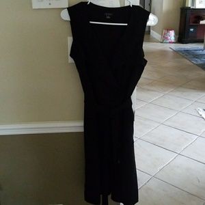 Wrap dress with belted tie