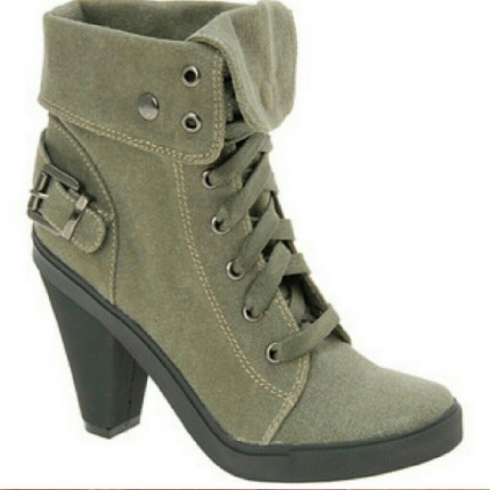 Aldo olive ankle boot booties