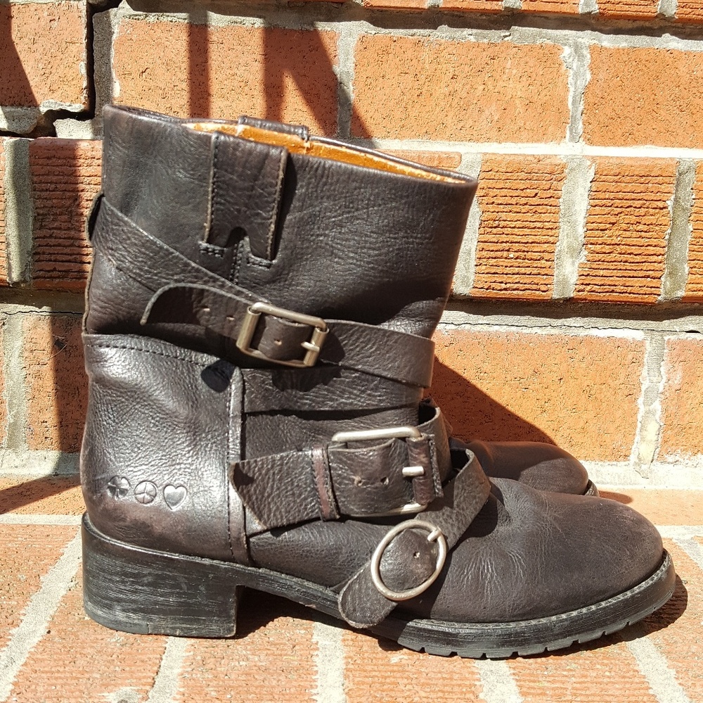 Lucky Brand leather moto boots (10)