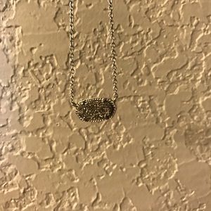 Silver Drusy necklace