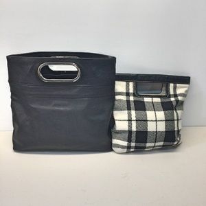 Bundle of 2 Banana Republic fold over clutches.