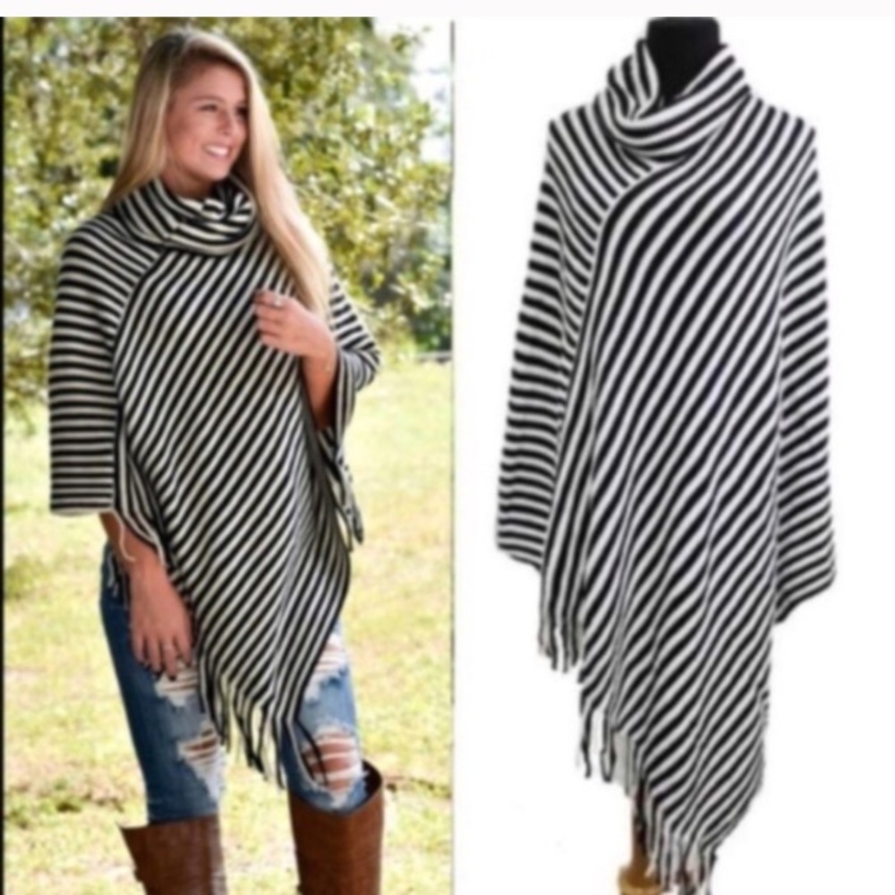 Striped Poncho