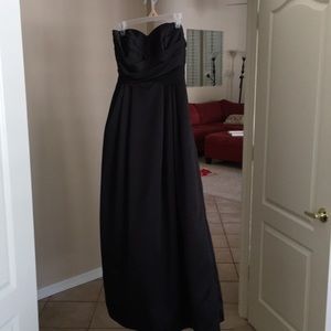 David’s Bridal- Black Strapless Ball Gown!