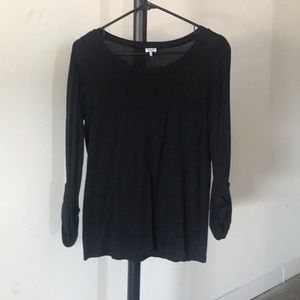 Black 3/4 length tee