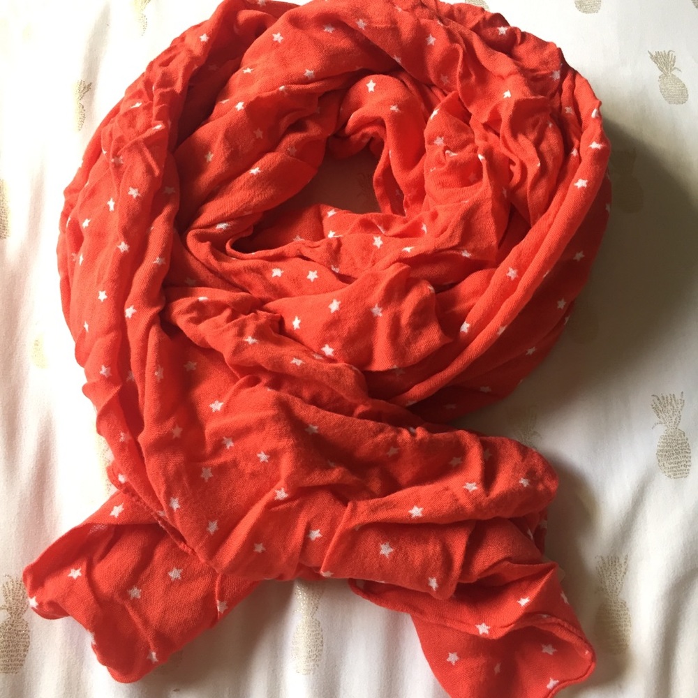 Forever 21 orange stars scarf