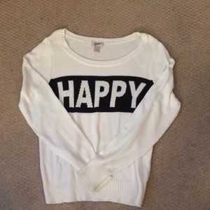 Arizona Women's "Happy" Crewneck Sweater