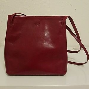 Monsac Brick Red Leather Purse