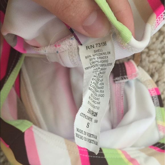 Multi colored two piece swim suit - Picture 6 of 6