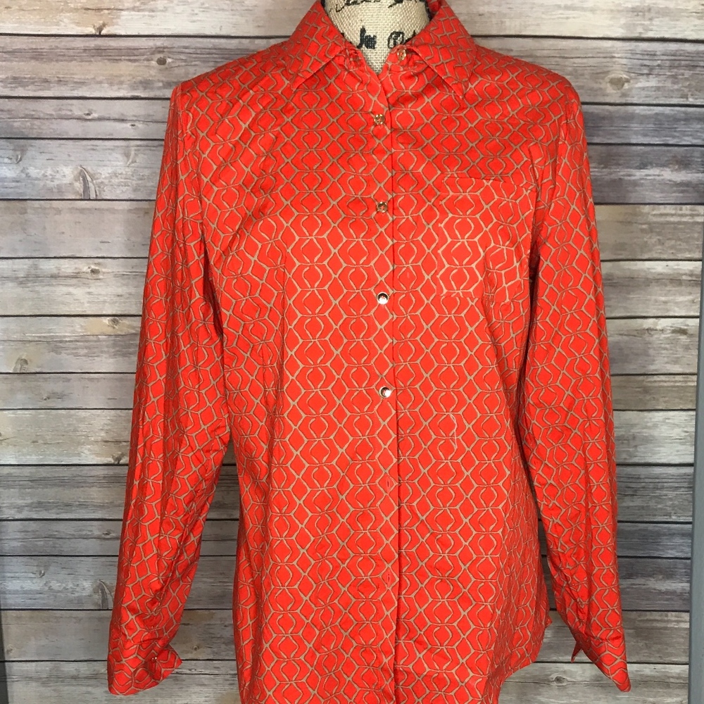 Jones New York Signature Button Down Blouse