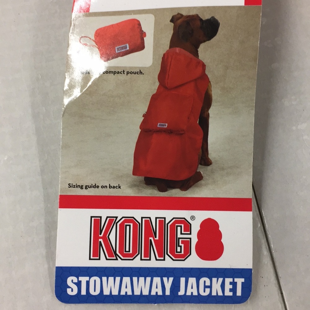 🐶New KONG stowaway JACKET with hood FOR DOGS🐶