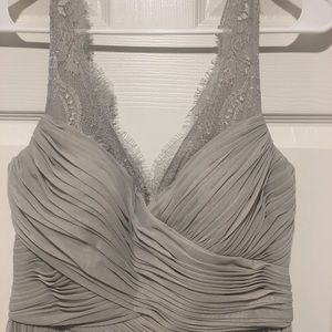 Anthropologie 'Fleur' Dress Gray BHLDN gown
