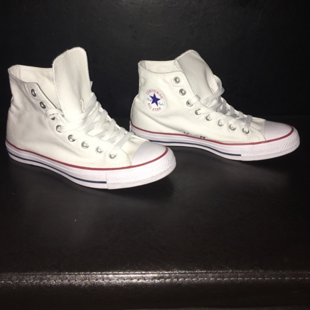 Converse White High Tops - Women's 10 - BRAND NEW