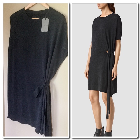 All Saints Dresses & Skirts - All Saints SHera Dress Cinder Black Marl