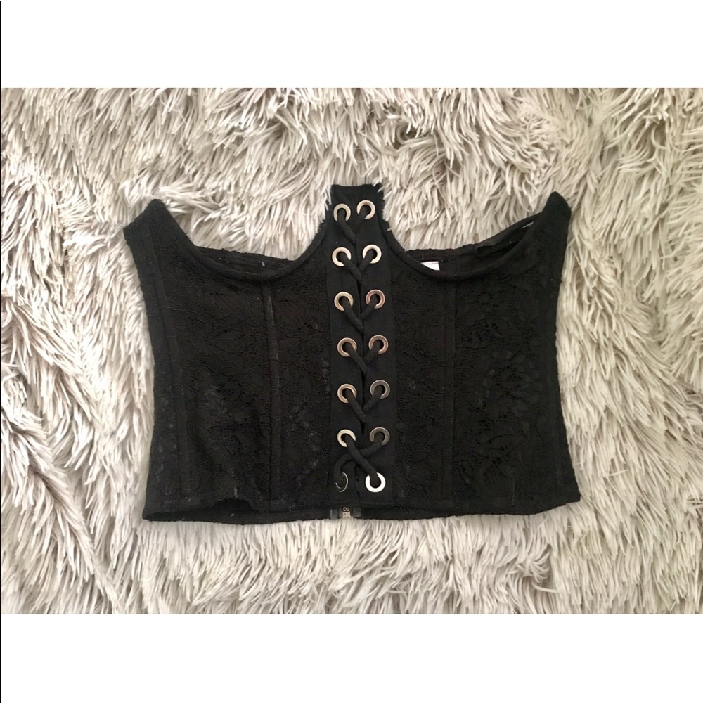 Black Lace Corset