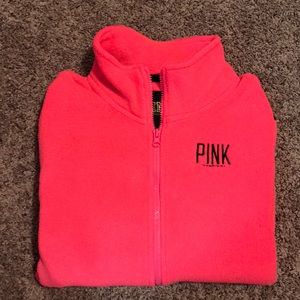 Pink/Victoria Secret zip up, size medium