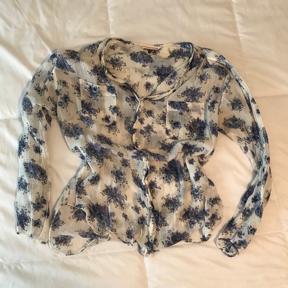 Rebecca Taylor Floral Blouse