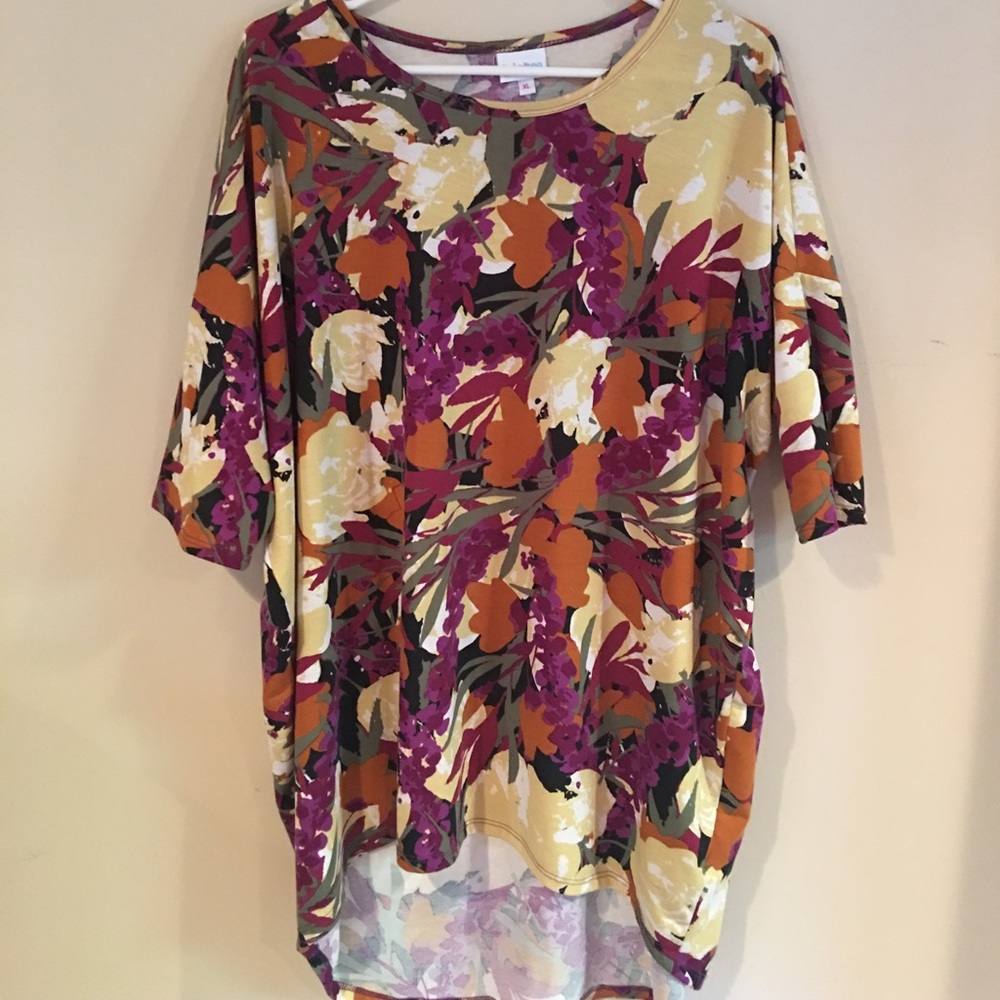 Lularoe Irma - Floral Print UNICORN HTF!