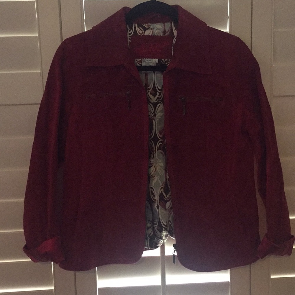 Leather coat