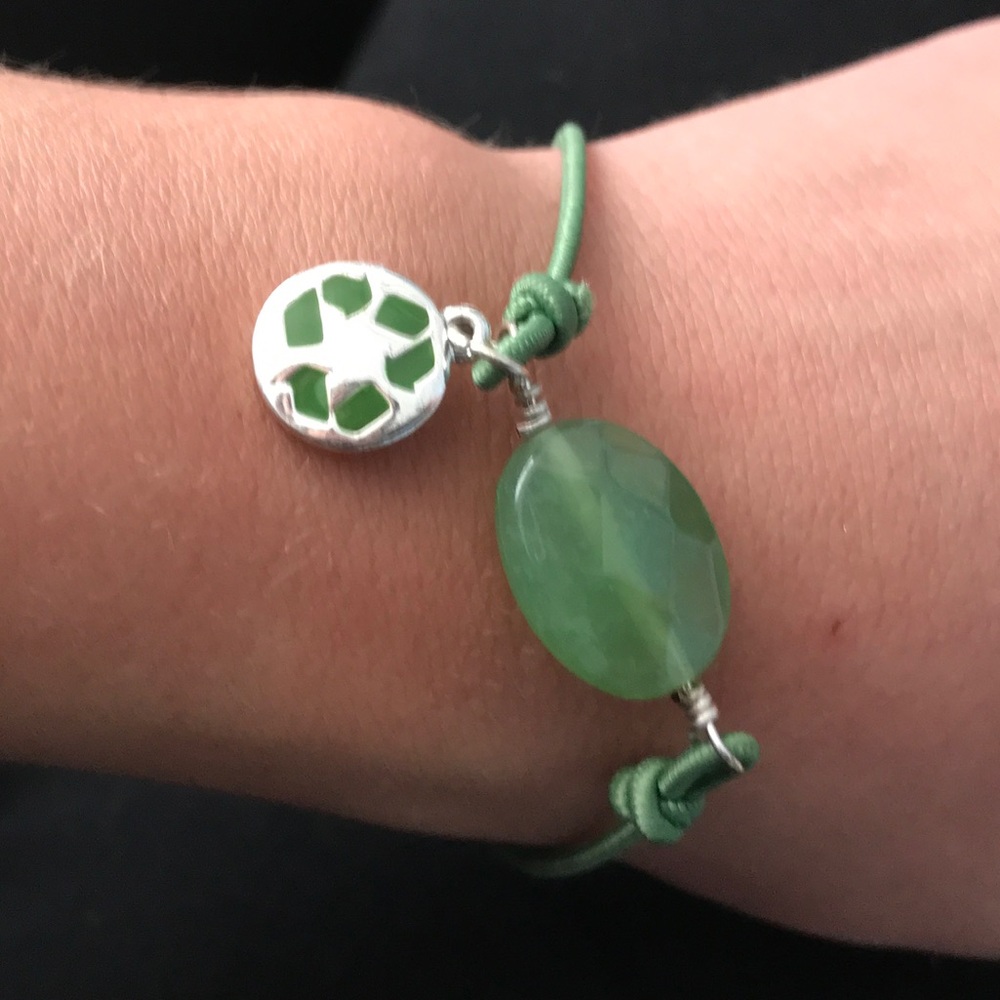 Green recycle bracelet