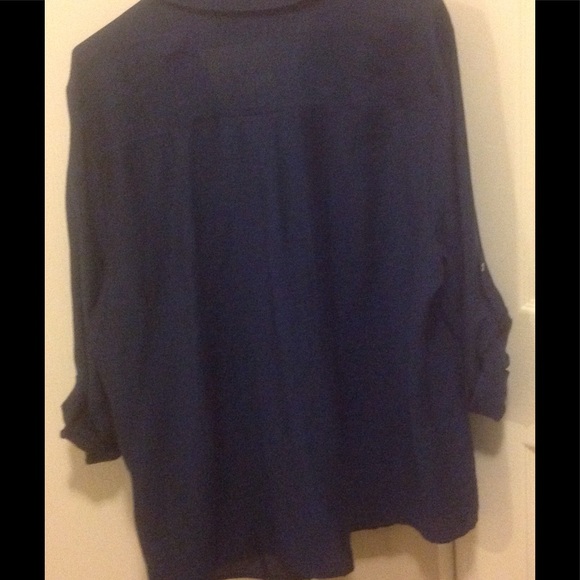 Dress Barn Navy Shirt - Picture 2 of 8