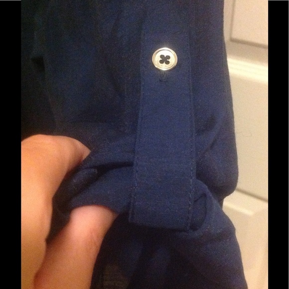 Dress Barn Navy Shirt - Picture 3 of 8