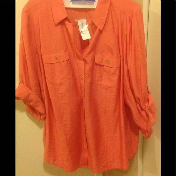 Dress Barn Navy Shirt - Picture 5 of 8