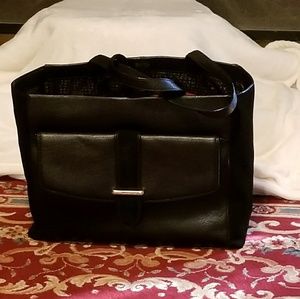 Beautiful  Kath Spade bag black leather and suede