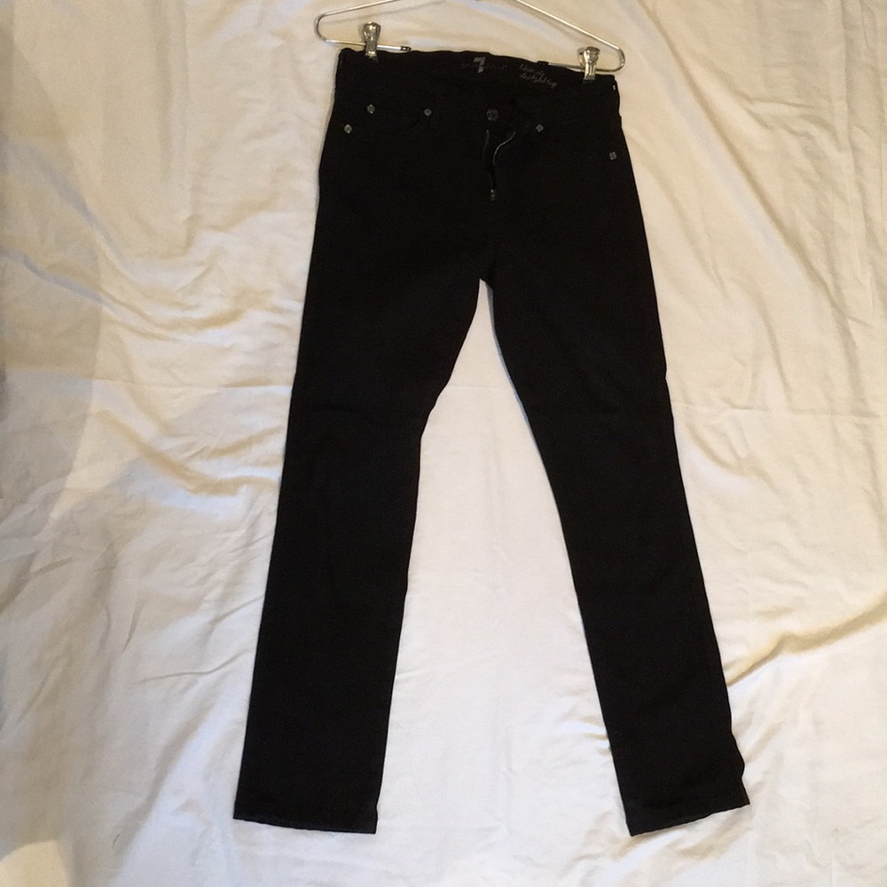 7 for all mankind stretch straight leg skinny