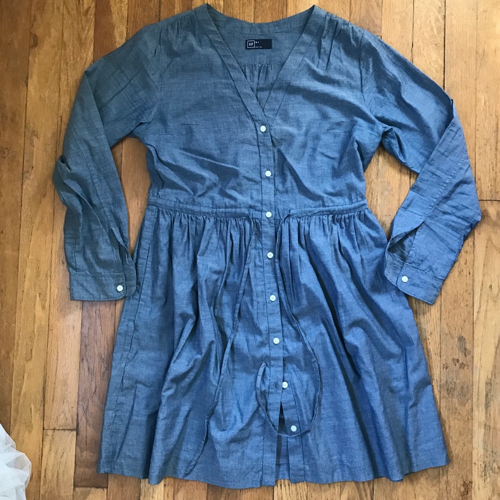 Gap chambray shirtdress
