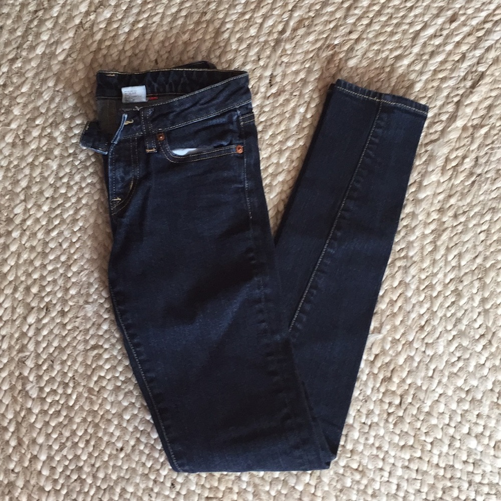 Uniqlo dark denim skinny jeans
