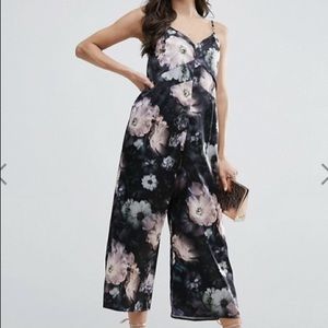 NWT Asos Floral Culotte Jumpsuit