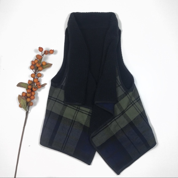 Jackets & Blazers - Sleeveless Plaid Vest