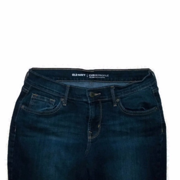 Old Navy Dark Wash Curvy Jeans-Sz 6 Short - Picture 2 of 4