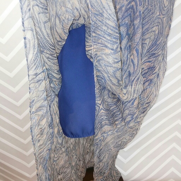 Charlie Jade Silk Bohemian Print High Low Dress - Picture 4 of 6