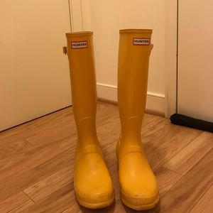 Tall Yellow Hunter Boots Original